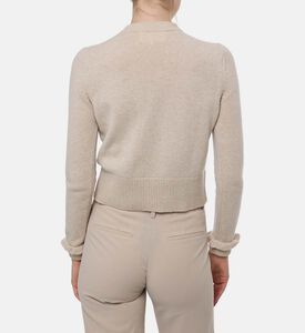 Ba and Sh Buton Closure Ruffle Cuffs Cardigan, Model View