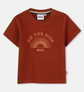 تيشيرت بياقة دائرية برسمة شمس