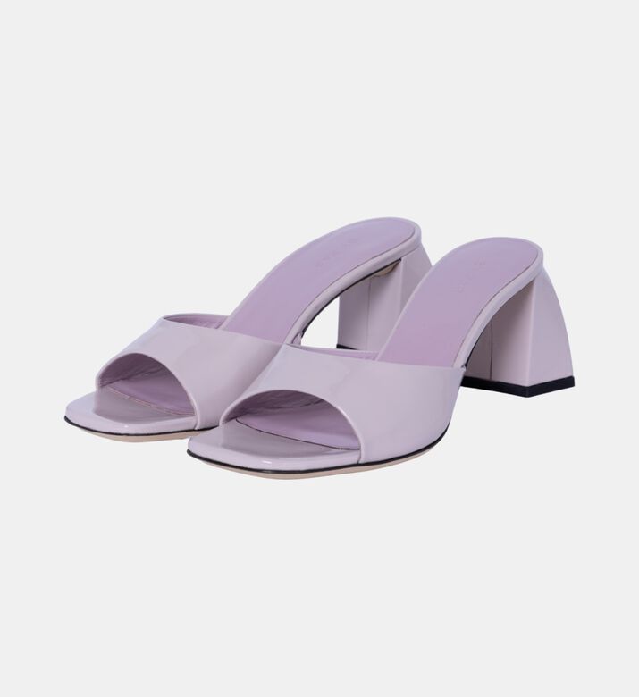 Romy Leather Square Toe Mules