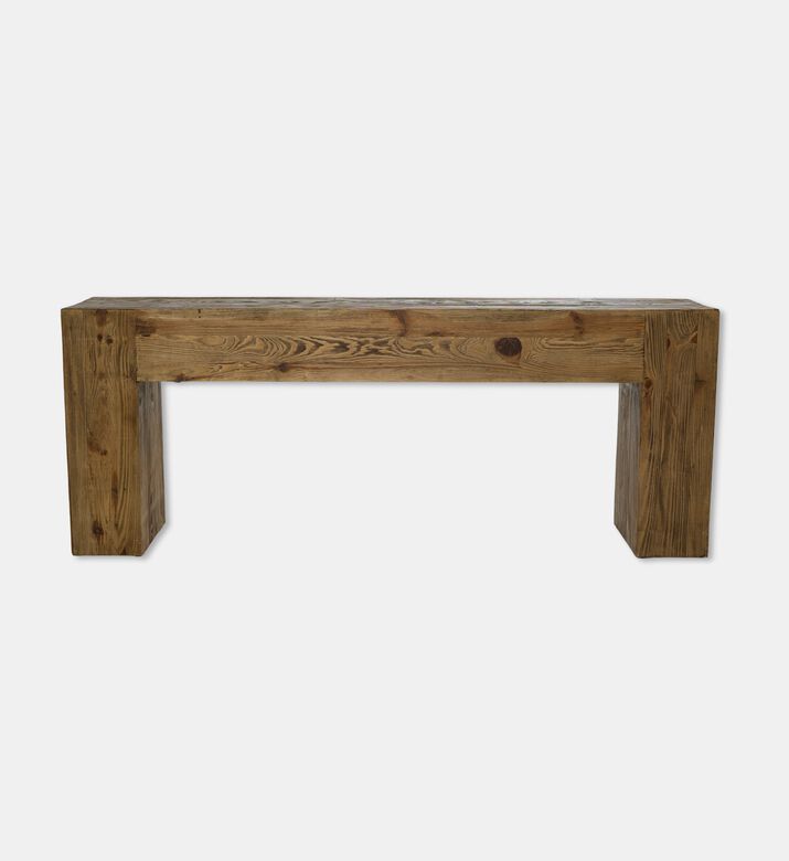 Home Deco and More Log Pine Wood Console, Packshot View