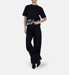 All-over Logo-print Wide-leg Pants