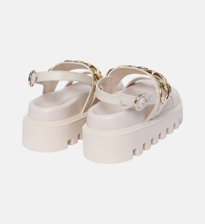 Tractored Chain Flatform Sandals