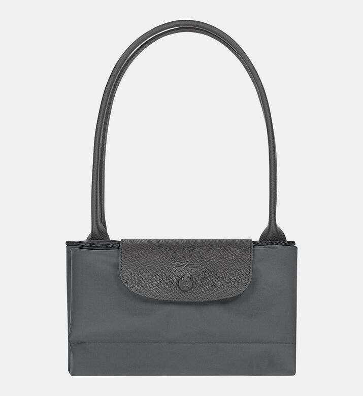 Longchamp Foldable Nylon Top-handle Tote Bag, Anthracite, Packshot View