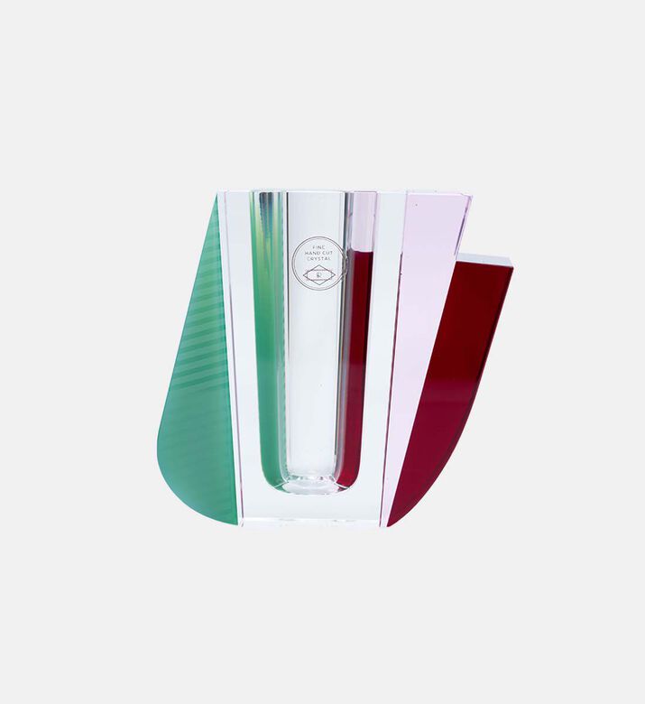 Reflections Raleigh Mint Crystal Vase, Multicolor, Packshot View