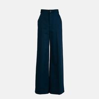 Cotton Wide Legs Trousers