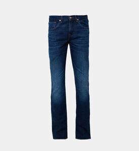 Cotton 5-pockets Low-waist Denim Pants
