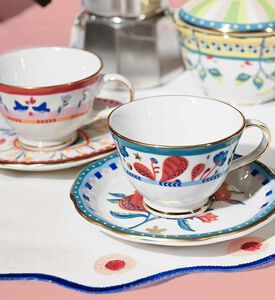 Mamma Mia 2-piece Coffee Cup Saucer Set - 7.5 X 5 Cm