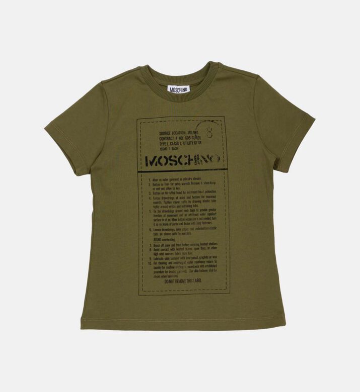 Cotton Logo Script-print T-shirt