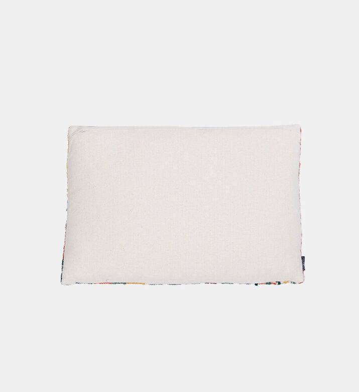 Home Deco and More Block Embroidered Printed Cushion, Packshot View