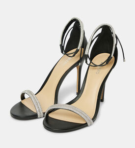 Strass Thin Heel Lace-up Sandals Strass Thin Heel Lace-up Sandals