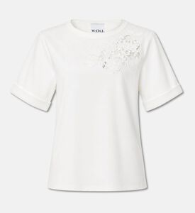 Weill Lace-applique Embroidered T-shirt, Packshot View