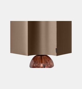 Versmissen Glass Round Base Table Lamp, Multicolor, Packshot View