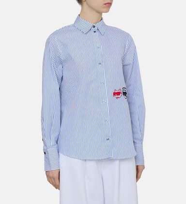 Pinstripe Button-up Shirt