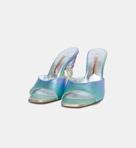 حذاء مفتوح من الخلف بالوما بكعب متوسط