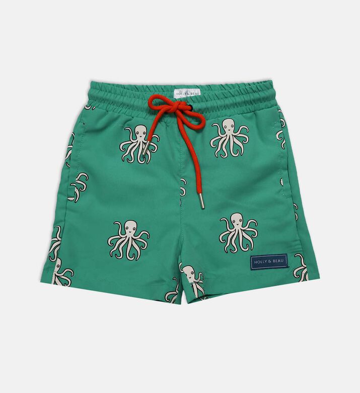 Holly and Beau Octopus Changing Swim Shorts, Packshot View