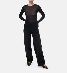 Isabel Marant Wide-leg Denim Pants, Model View