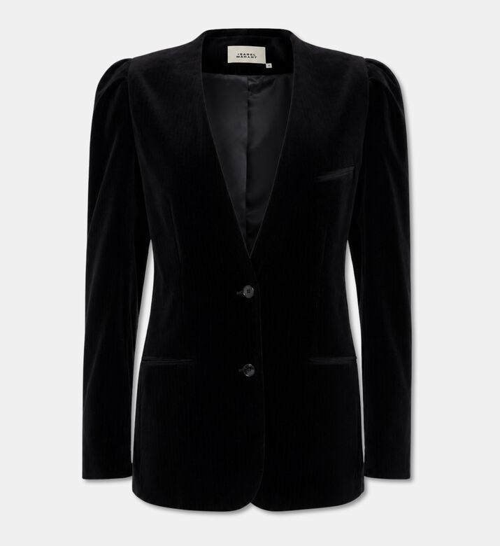 Isabel Marant Fereole Velvet Single-breasted Blazer, Packshot View