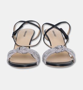 Lola Cruiz Alice Velvet Crystal Strap Sandals, Packshot View