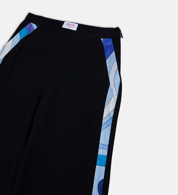 Elastic Waistband Wide-leg Pants