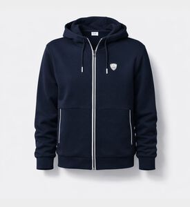 EA7 Logo Hooded Full-zip Jacket, Packshot View