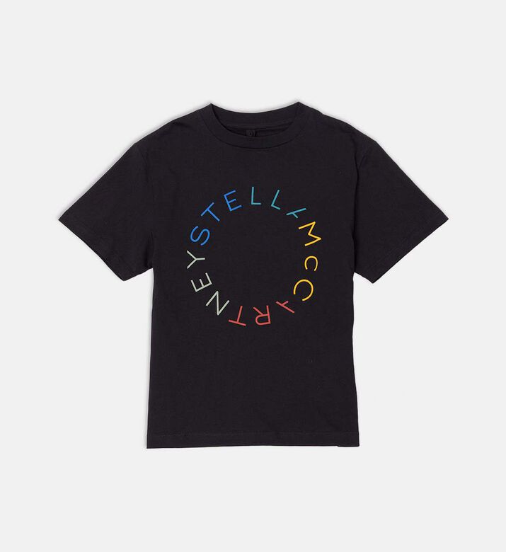 Multicolored Logo Printed Cotton T-shirt