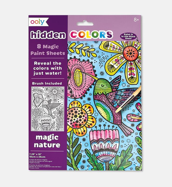 Ooly Hidden Paint Sheets Mgc Nature, Packshot View