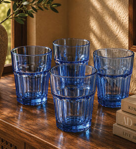Home Deco and More Double Injection Clear Arc Tumbler, Navy, Packshot View