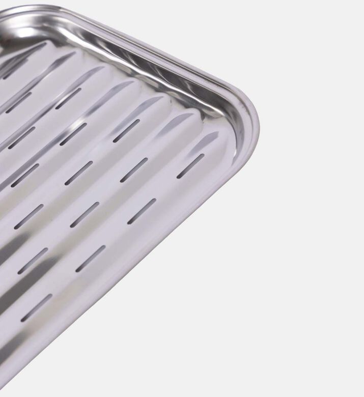 Barbecook Stainless Steel Reusable Grill Pan, Packshot View