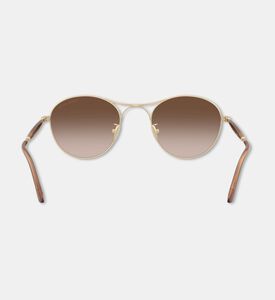 Giorgio Armani Square-shaped Matte Metal Frame Sunglasses, Packshot View