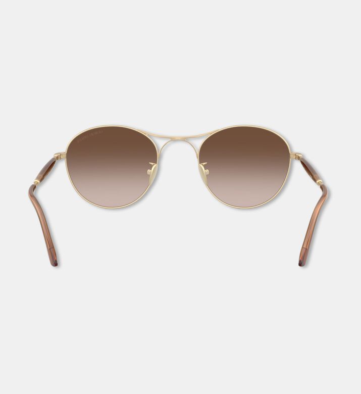 Giorgio Armani Square-shaped Matte Metal Frame Sunglasses, Packshot View