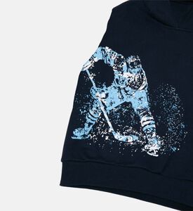 هودي قطن بطبعة جرافيك للأطفال