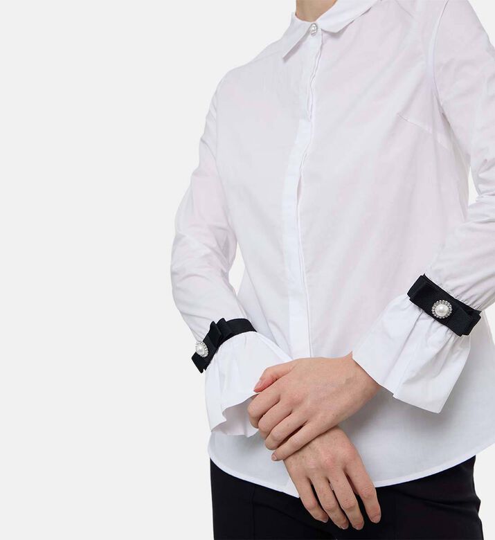 Weill Ruffle Long-sleeve Regular-fit Shirt, Model View Weill Ruffle Long-sleeve Regular-fit Shirt, Model View