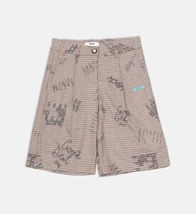 All-over Logo-print Regular-fit Shorts
