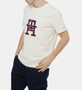 تيشيرت قطن نقي بأحرف العلامة ورقمي 85