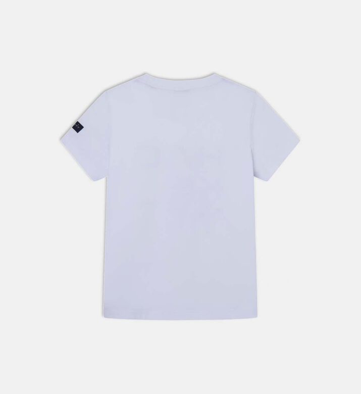 Hackett London Cationic Graphic-print T-shirt, White, 5y, Packshot View