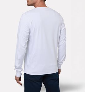 Diesel Tonal Logo-detail V-stitch Top, White, S, Model View