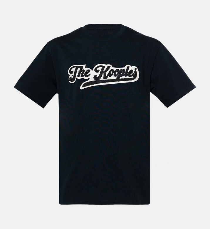 The Kooples Contrasting Applique Logo-print T-shirt, Packshot View