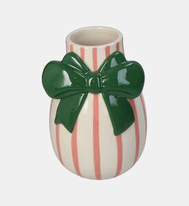 مزهرية خزفية حجرية مخططة بعقدة