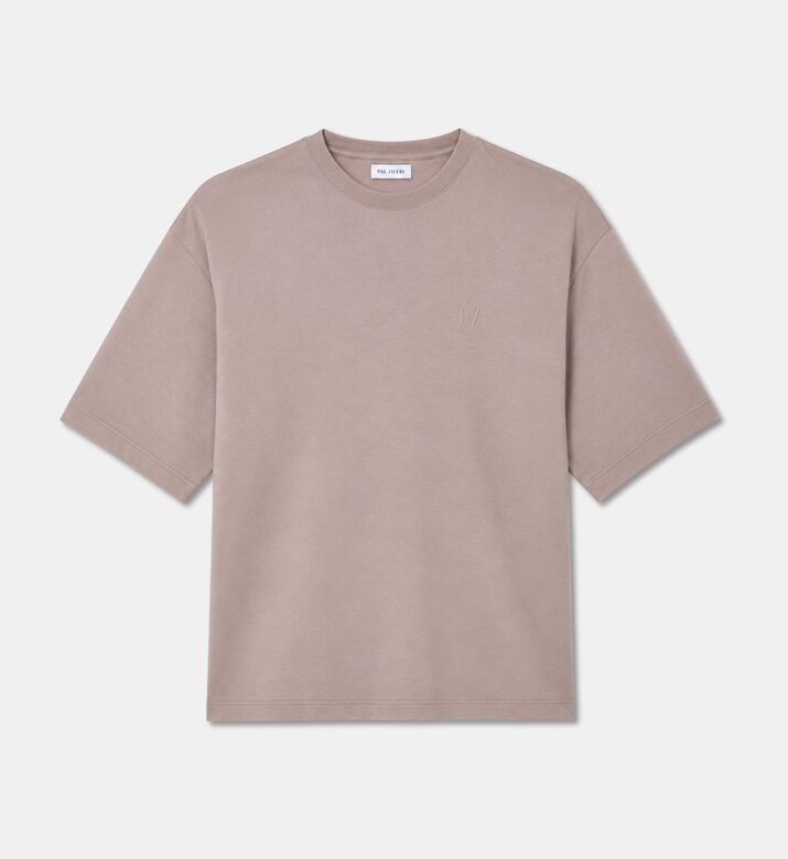 Pal Zileri Oversized Mauve Cotton T-shirt, Pink, 56, Packshot View