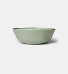 Essenza Sculpture Porcelain Large Bowl, Green, 23-cm, Packshot View