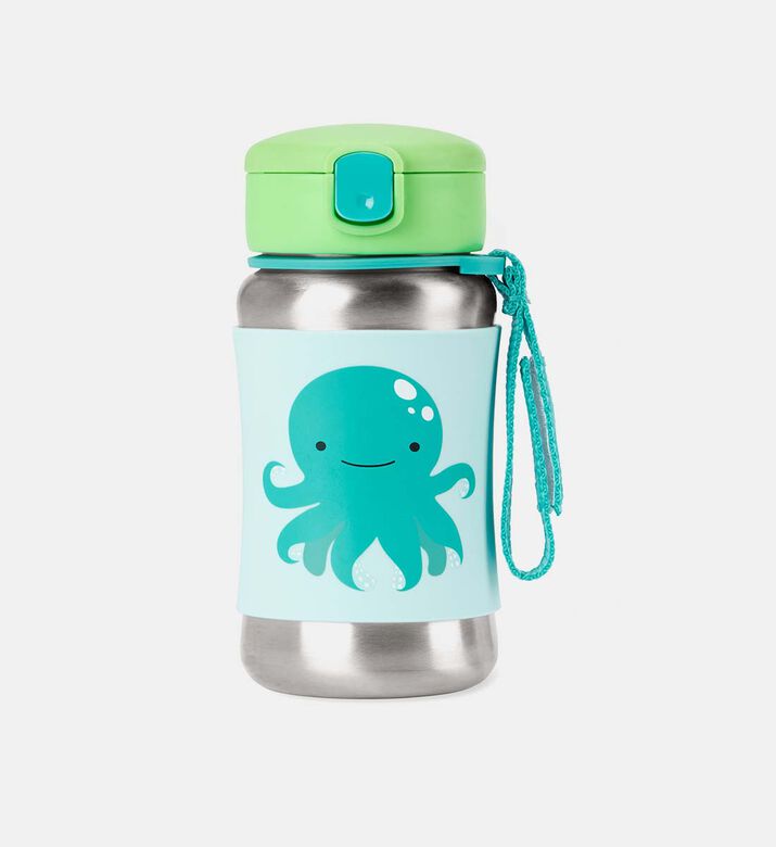 Octopus Zoo Stainless Steel Straw Bottle