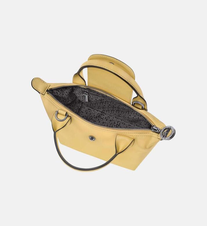 Longchamp Le Pliage Xtra Cowhide Leather Handbag, Beige, Packshot View