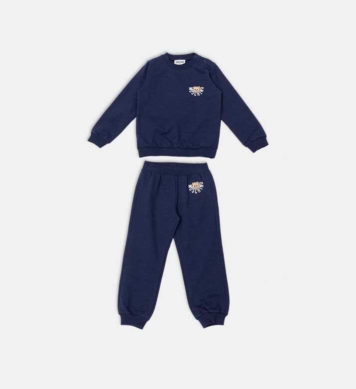 Teddy Bear Logo Snap Closure Tracksuit