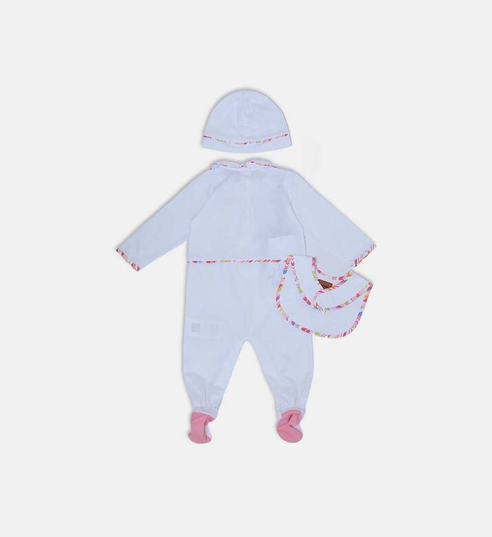 طقم هدايا بشعار مطرز للأطفال