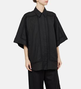 Lace-detail Short-sleeve Shirt