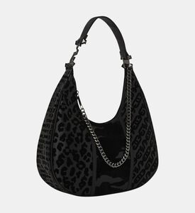 Sprayground Black Hobo Shark Shoulder Bag, Packshot View