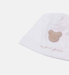 My First Collection Teddy Bear Plush Beanie, Beige, Xs, Packshot View