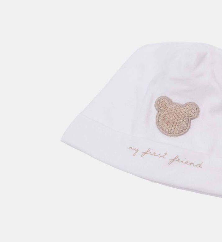 My First Collection Teddy Bear Plush Beanie, Beige, Xs, Packshot View