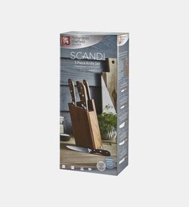 Scandi Knife Block 5-piece Set