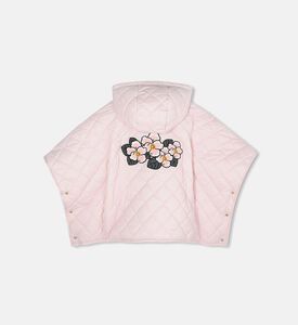 Floral-embroidery Quilted Cape Floral-embroidery Quilted Cape